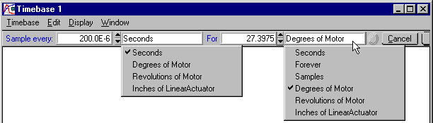 Sampling Timebase